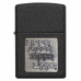 ISQUEIRO ZIPPO BLACK CRACKLE GOLD LOGO